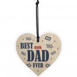 Funny Gift For Dad Novelty Wooden Heart Sign Birthday Dad Gift