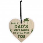 Funny Wooden Heart Gift For DAD Novelty Birthday Gift Idea