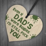 Funny Wooden Heart Gift For DAD Novelty Birthday Gift Idea