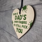 Funny Wooden Heart Gift For DAD Novelty Birthday Gift Idea