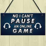 Funny Gamer Gift Gaming Sign For Boys Bedroom Man Cave Gift