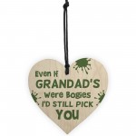 Funny Grandad Gifts Novelty Wooden Heart Birthday Grandad Gift