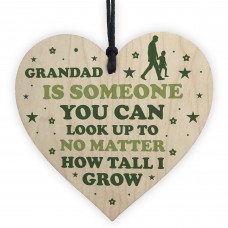 Grandad Gifts Novelty Wooden Heart Sign Birthday Grandad Gifts