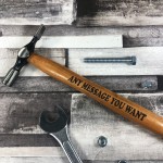 Engraved Personalised Hammer Gift For Men Novelty Birthday Gift