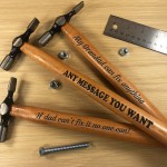Engraved Personalised Hammer Gift For Men Novelty Birthday Gift