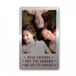 Best Friend Birthday Christmas Gift Personalised Metal Card