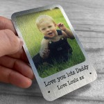 Novelty Gift For Daddy Personalised Metal Wallet Card Insert