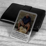 Fathers Day Gift Grandad Memorial Gift Personalised Metal Card