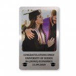 Personalised Graduation Gift Metal Wallet Card Insert Gift