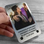 Personalised Graduation Gift Metal Wallet Card Insert Gift