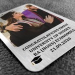 Personalised Graduation Gift Metal Wallet Card Insert Gift