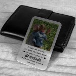 Grandad Birthday Christmas Gift Personalised Metal Wallet Insert