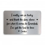 Novelty Gift For Grandad Wallet Card Grandparent Gift