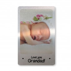 Novelty Gift For Grandad Personalised Metal Wallet Card Insert