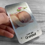 Novelty Gift For Grandad Personalised Metal Wallet Card Insert