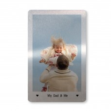 Novelty Gift For Dad Personalised Metal Wallet Card Insert