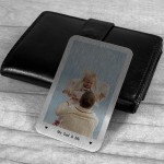 Novelty Gift For Dad Personalised Metal Wallet Card Insert