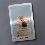 Novelty Gift For Dad Personalised Metal Wallet Card Insert