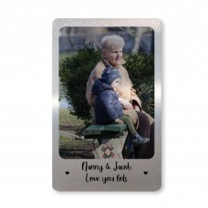 Novelty Gift For Nanny Personalised Metal Wallet Card Insert