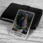 Novelty Gift For Nanny Personalised Metal Wallet Card Insert
