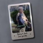 Novelty Gift For Nanny Personalised Metal Wallet Card Insert