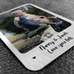 Novelty Gift For Nanny Personalised Metal Wallet Card Insert