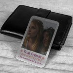 Personalised Best Friend Gift Birthday Xmas Metal Wallet Card