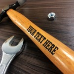 Personalised Engraved Hammer Gift Your Own Message Novelty Gift