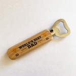 Best Dad Gift For Birthday Christmas Wooden Bottle Opener Gift