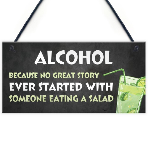 Funny Alcohol Gift Hanging Home Bar Pub Garden Sign Gin Beer