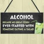 Funny Alcohol Gift Hanging Home Bar Pub Garden Sign Gin Beer