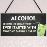 Funny Alcohol Gift Hanging Home Bar Pub Garden Sign Gin Beer