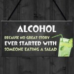 Funny Alcohol Gift Hanging Home Bar Pub Garden Sign Gin Beer