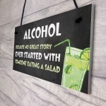 Funny Alcohol Gift Hanging Home Bar Pub Garden Sign Gin Beer