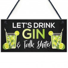 Gin Bar Sign Home Bar Pub Hanging Sign Home Decor Gin Gift