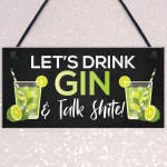 Gin Bar Sign Home Bar Pub Hanging Sign Home Decor Gin Gift