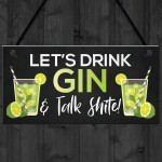 Gin Bar Sign Home Bar Pub Hanging Sign Home Decor Gin Gift
