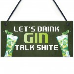 Funny Gin Bar Sign Hanging Home Bar Plaque Gin Gift For Him Her