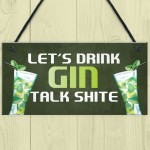 Funny Gin Bar Sign Hanging Home Bar Plaque Gin Gift For Him Her