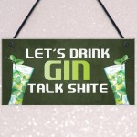 Funny Gin Bar Sign Hanging Home Bar Plaque Gin Gift For Him Her