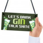 Funny Gin Bar Sign Hanging Home Bar Plaque Gin Gift For Him Her
