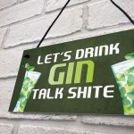 Funny Gin Bar Sign Hanging Home Bar Plaque Gin Gift For Him Her