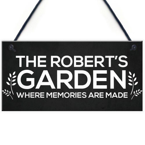 Personalised Garden Sign Home Decor Gift Garden Accessories Gift