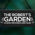 Personalised Garden Sign Home Decor Gift Garden Accessories Gift