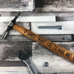 Novelty Anniversary Gift For Boyfriend Husband Engraved Hammer