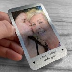 Dad Mum Nan Memorial Gift Personalised Photo Metal Card Memory