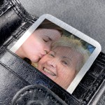 Dad Mum Nan Memorial Gift Personalised Photo Metal Card Memory