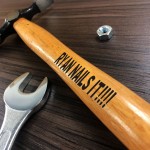 Funny Gift For Men Engraved Hammer Birthday Christmas Gift