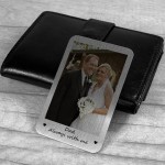 Dad Memorial Gift For Daughter Son Personalised Photo Wallet
