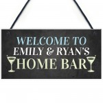 PERSONALISED Home Bar Sign Garden Pub Plaque Quirky Decor